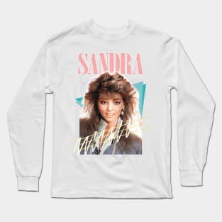 Sandra Cretu / 80s Retro Fan Art Design Long Sleeve T-Shirt